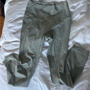 Lululemon High-Waisted Olive Green Leggings